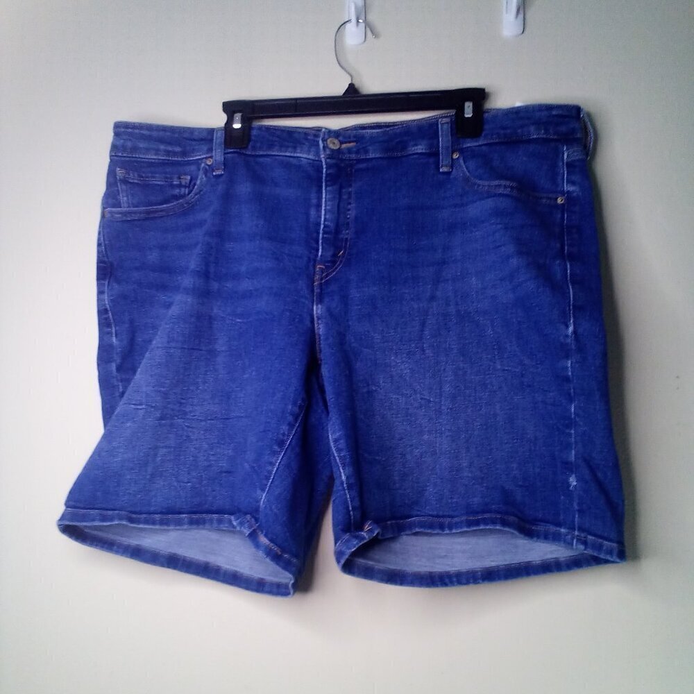Levii Strauss & Co Shorts Women 22W Classic Jean Denim Blue